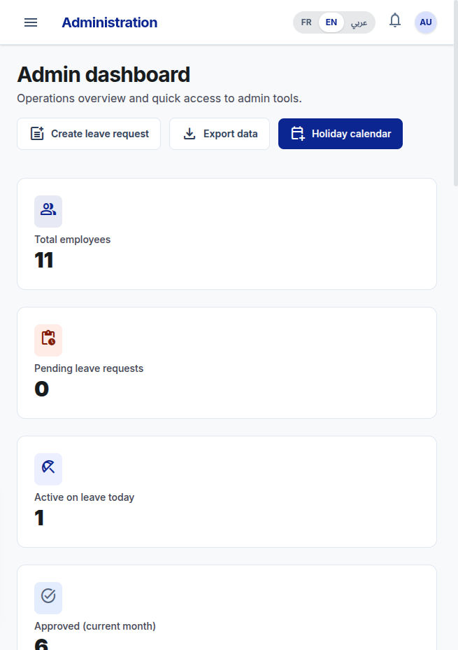 ConGeo - Leave Management Platform
